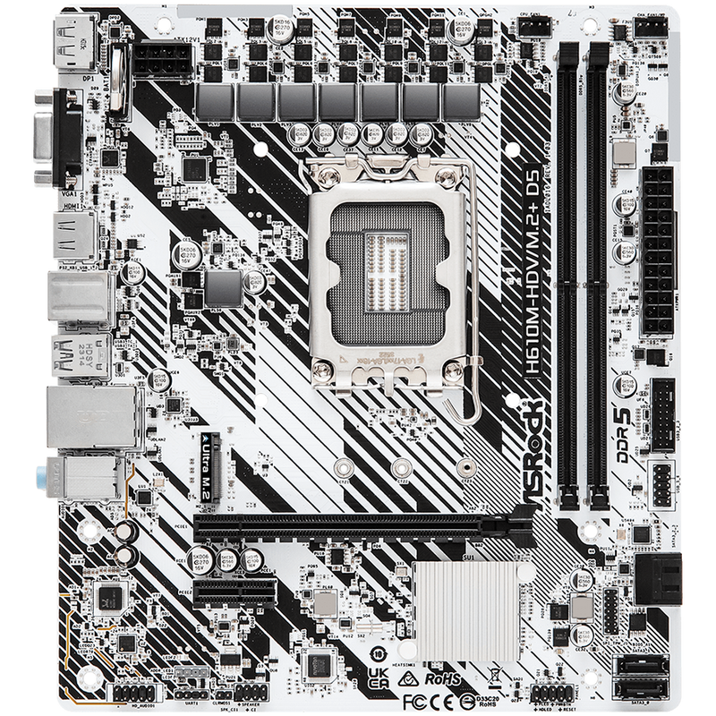 ASROCK H610M-HDV/M.2+ D5 mATX LGA1700 DDR5-2