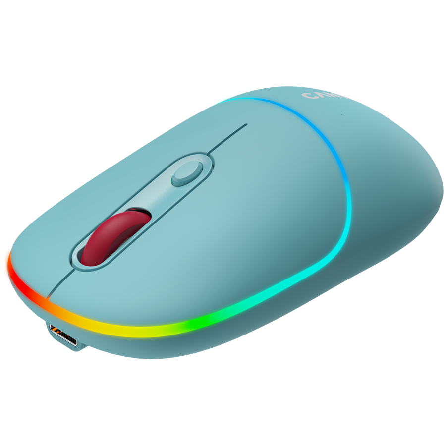 CANYON Mysz bezprzewodowa MW-22 2w1 RGB Niebieska