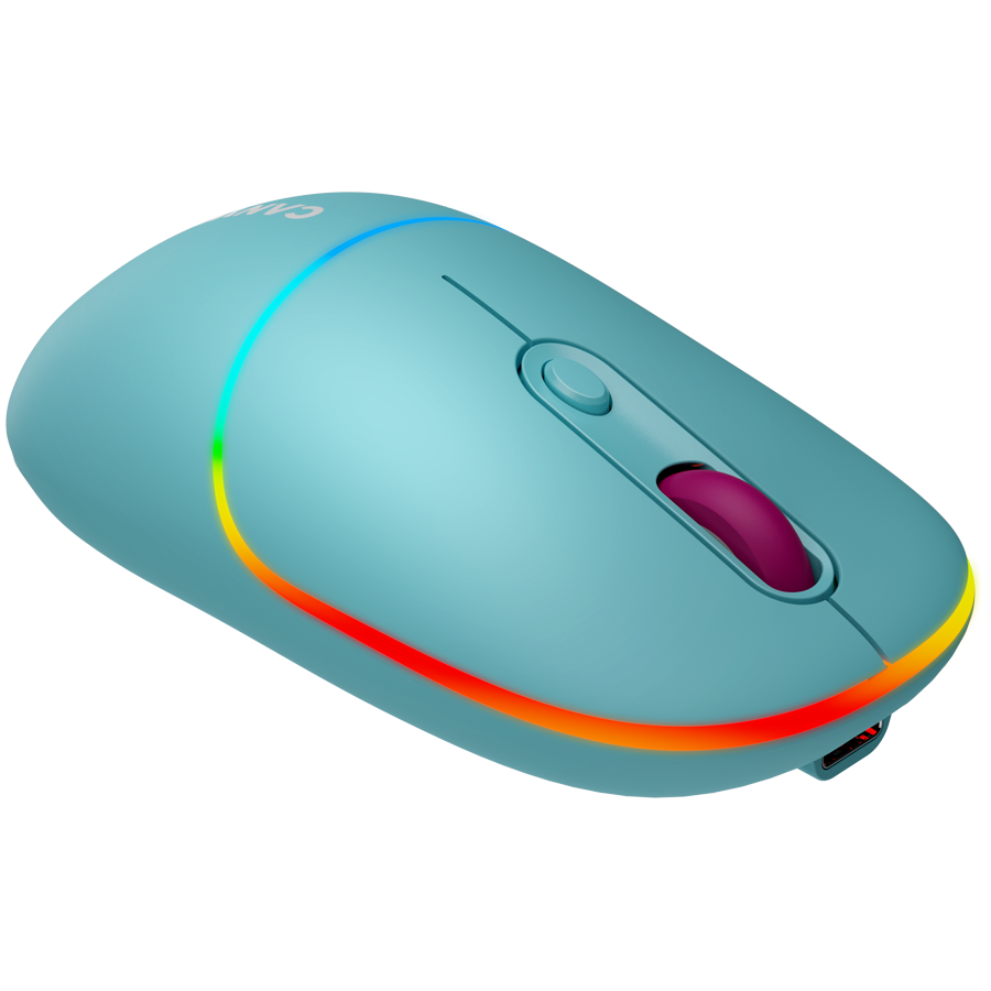 CANYON Mysz bezprzewodowa MW-22 2w1 RGB Niebieska