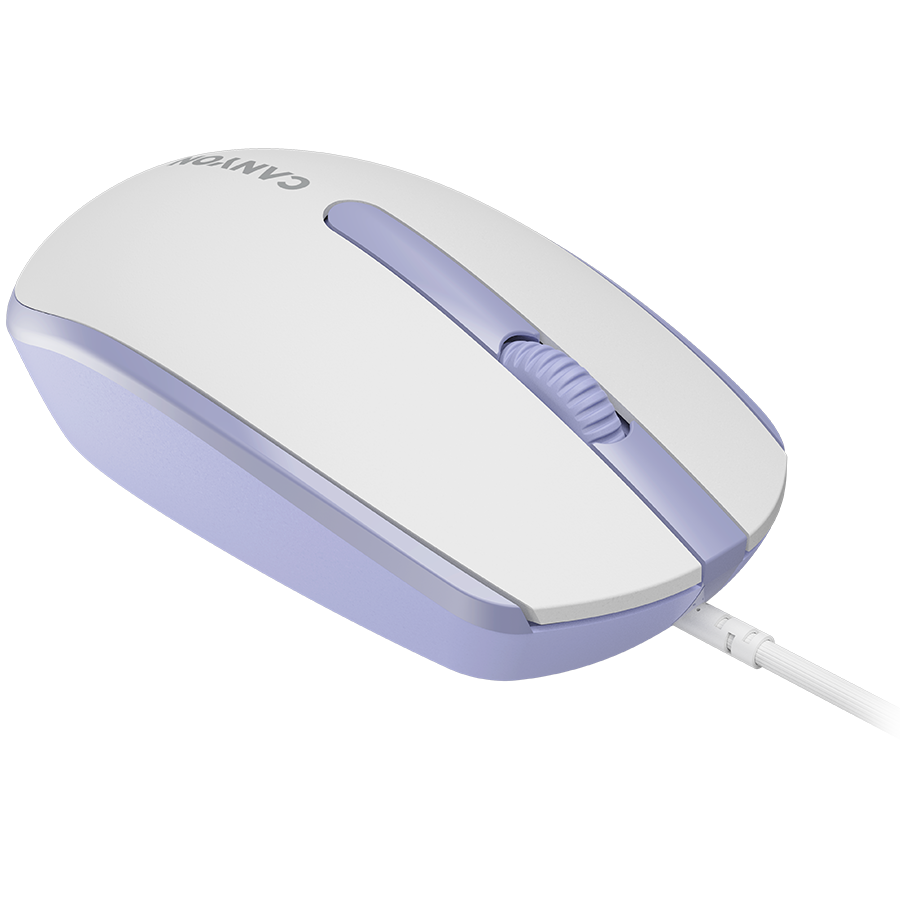 CANYON Mysz przewodowa M-10 Biało - Lawendowa