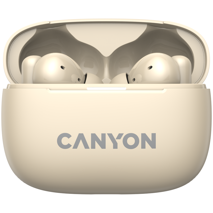 CANYON Słuchawki dokanałowe OnGo 10 ANC i ENC Beżowe