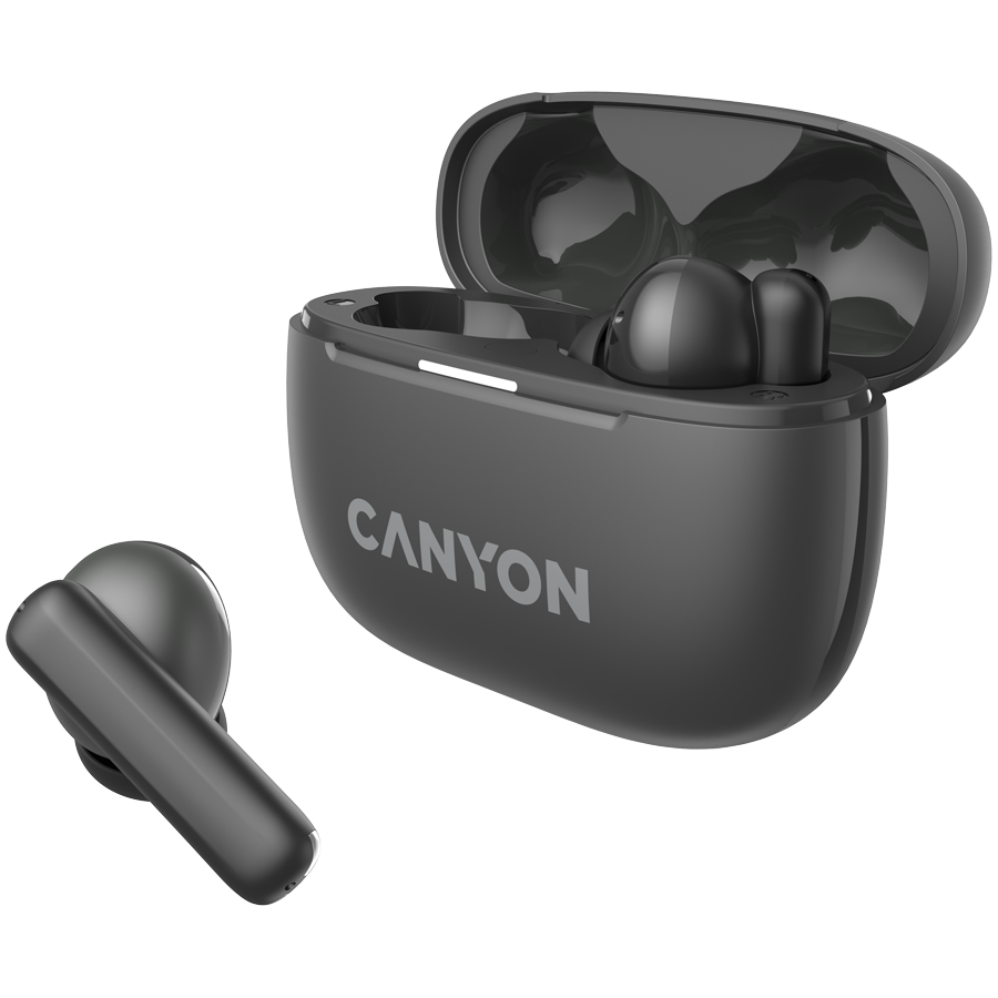CANYON Słuchawki dokanałowe OnGo 10 ANC i ENC Szare