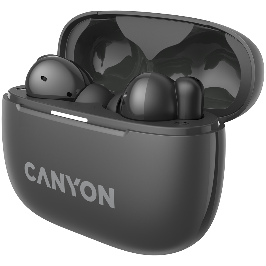 CANYON Słuchawki dokanałowe OnGo 10 ANC i ENC Szare