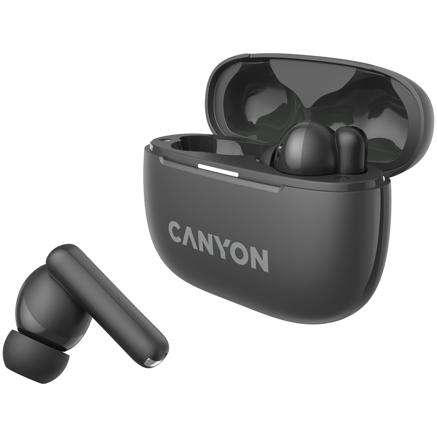 CANYON Słuchawki dokanałowe OnGo 10 ANC i ENC Szare