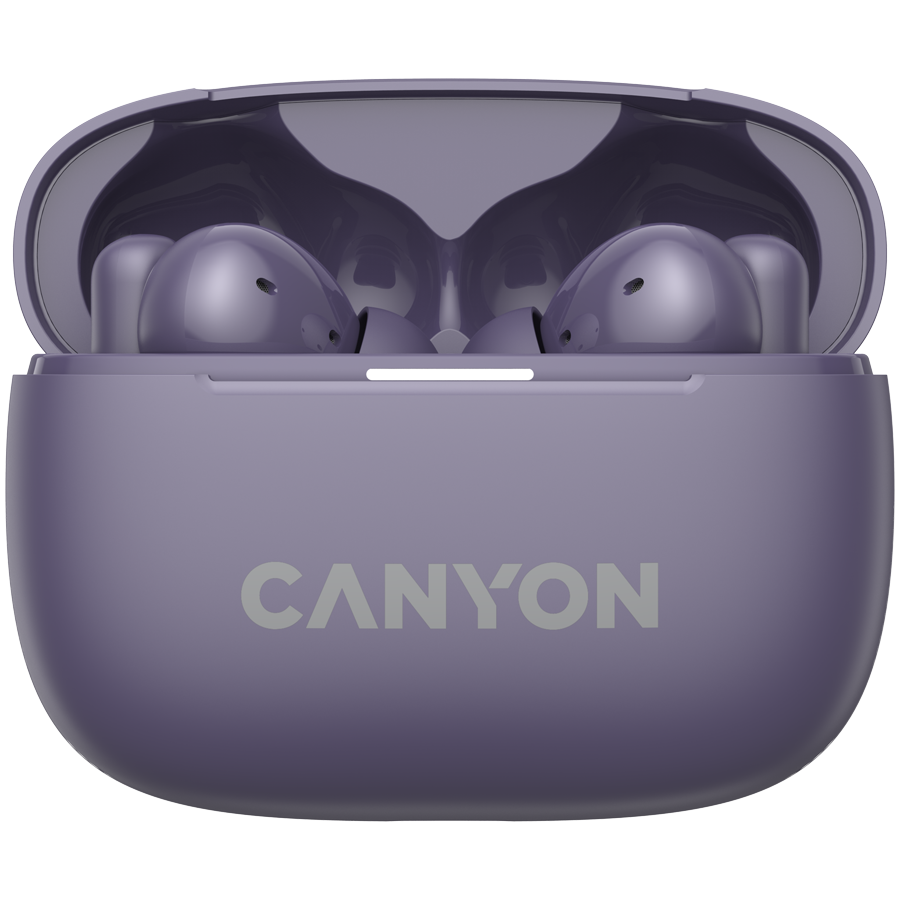 CANYON Słuchawki dokanałowe OnGo 10 ANC i ENC Fioletowe