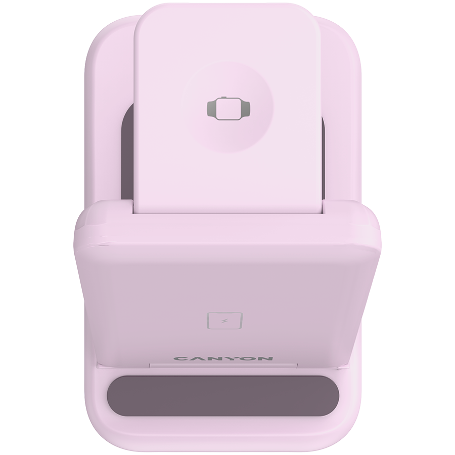 CANYON Ładowarka bezprzewodowa WS-304 15W 3w1 Iced Pink