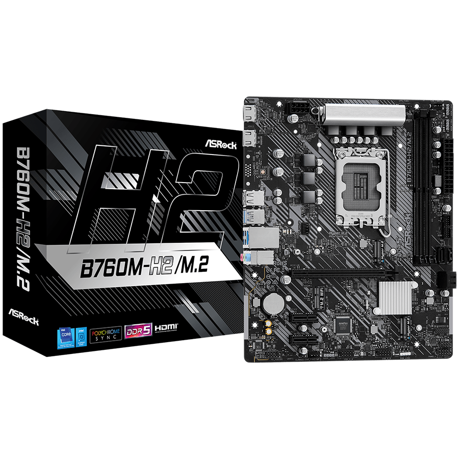 ASROCK B760M-H2/M.2 mATX LGA1700 DDR5-1