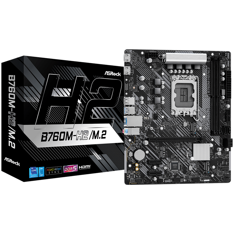 ASROCK B760M-H2/M.2 mATX LGA1700 DDR5-1