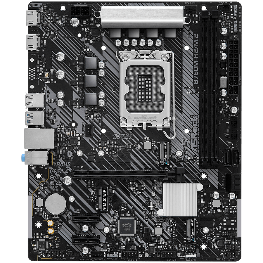 ASROCK B760M-H2/M.2 mATX LGA1700 DDR5-2