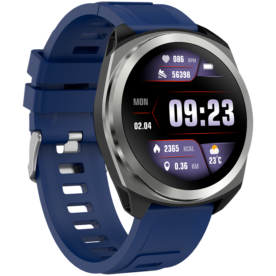 CANYON Smartwatch Maveric SW-83 GPS Srebrno - Niebieski