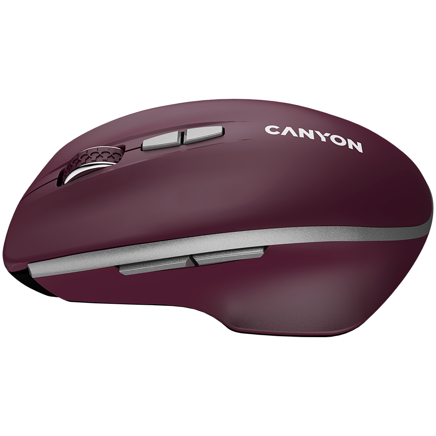 CANYON Mysz bezprzewodowa MW-21 BLU LED BT Czerwona