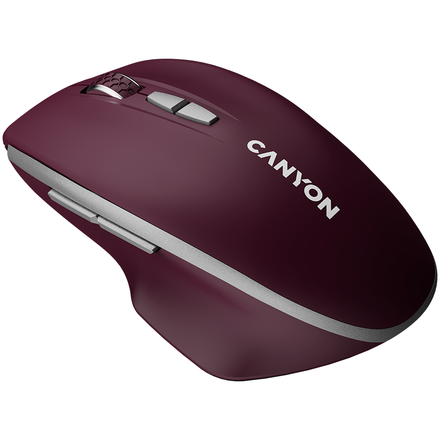 CANYON Mysz bezprzewodowa MW-21 BLU LED BT Czerwona