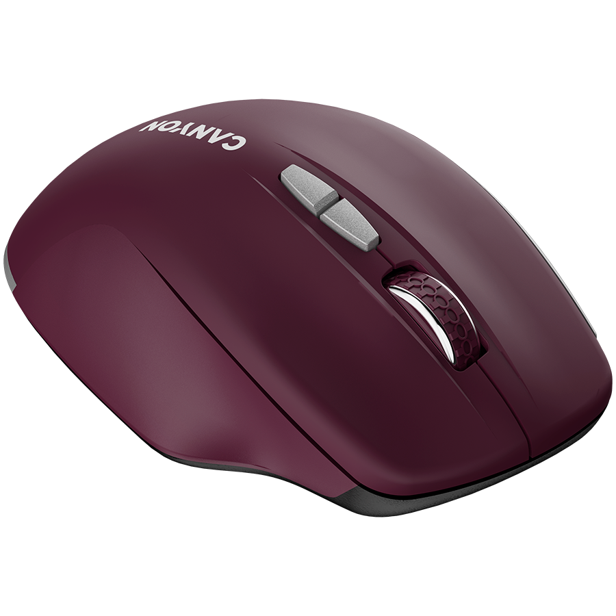 CANYON Mysz bezprzewodowa MW-21 BLU LED BT Czerwona