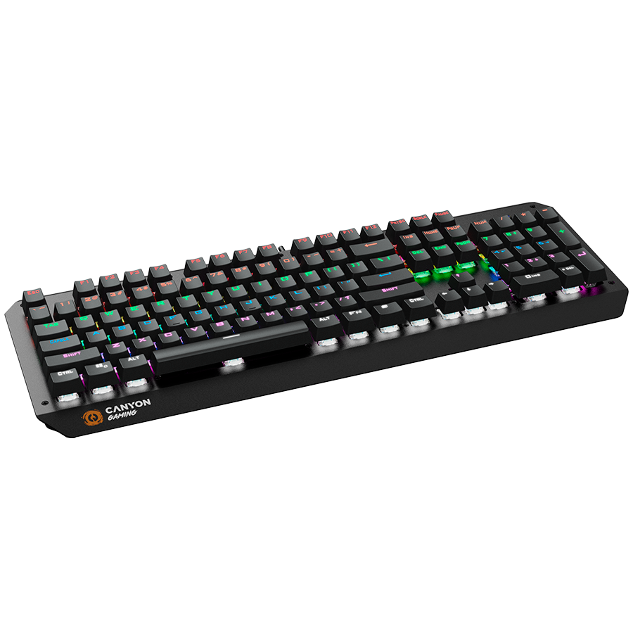 CANYON Klawiatura gamingowa Hazard GK-6 RGB US Przewodowa Czarna-3