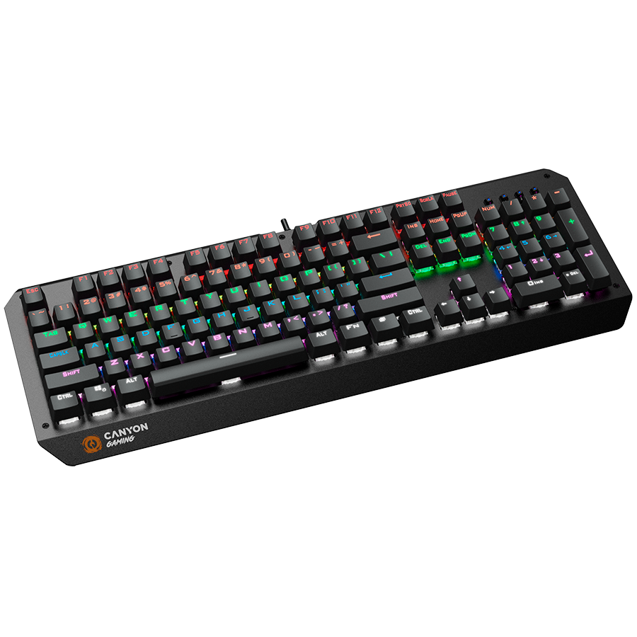 CANYON Klawiatura gamingowa Hazard GK-6 RGB US Przewodowa Czarna-4