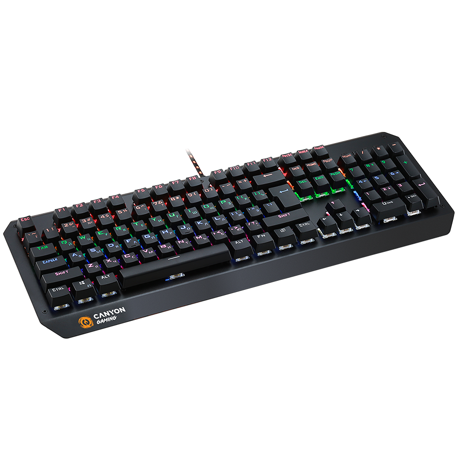 CANYON Klawiatura gamingowa Hazard GK-6 RGB US Przewodowa Czarna-5