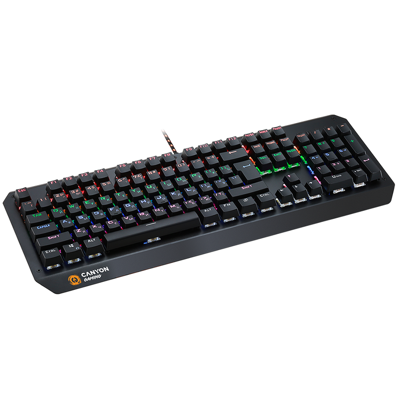 CANYON Klawiatura gamingowa Hazard GK-6 RGB US Przewodowa Czarna-5