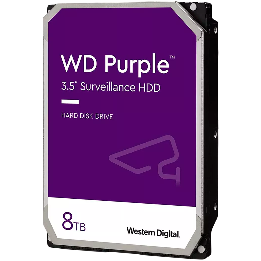 HDD Video WD Purple 8TB CMR, 3.5'', 256MB, 5640 RPM, SATA, TBW: 180