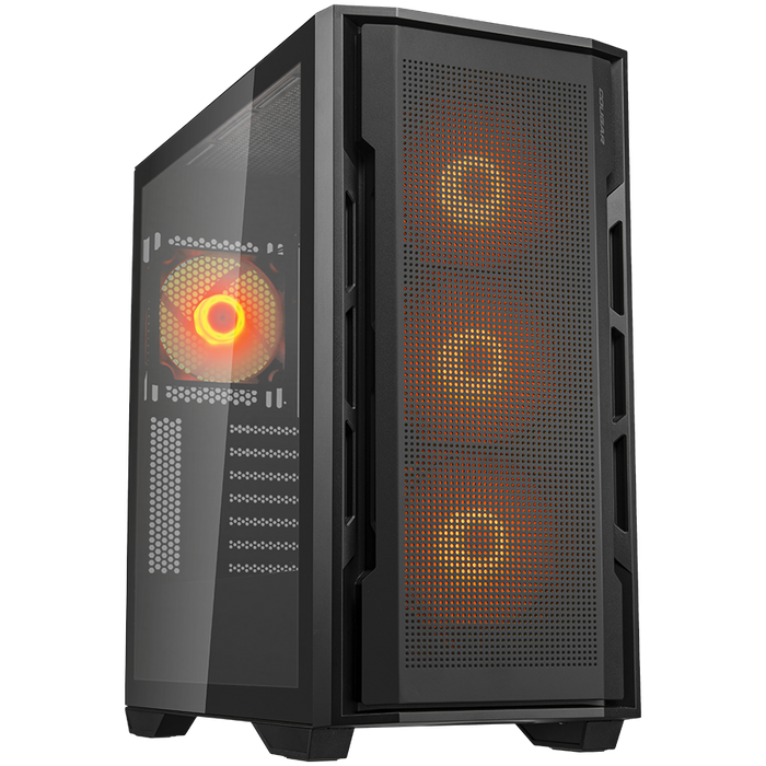 COUGAR Obudowa Uniface RGB , Midi Tower, Czarna