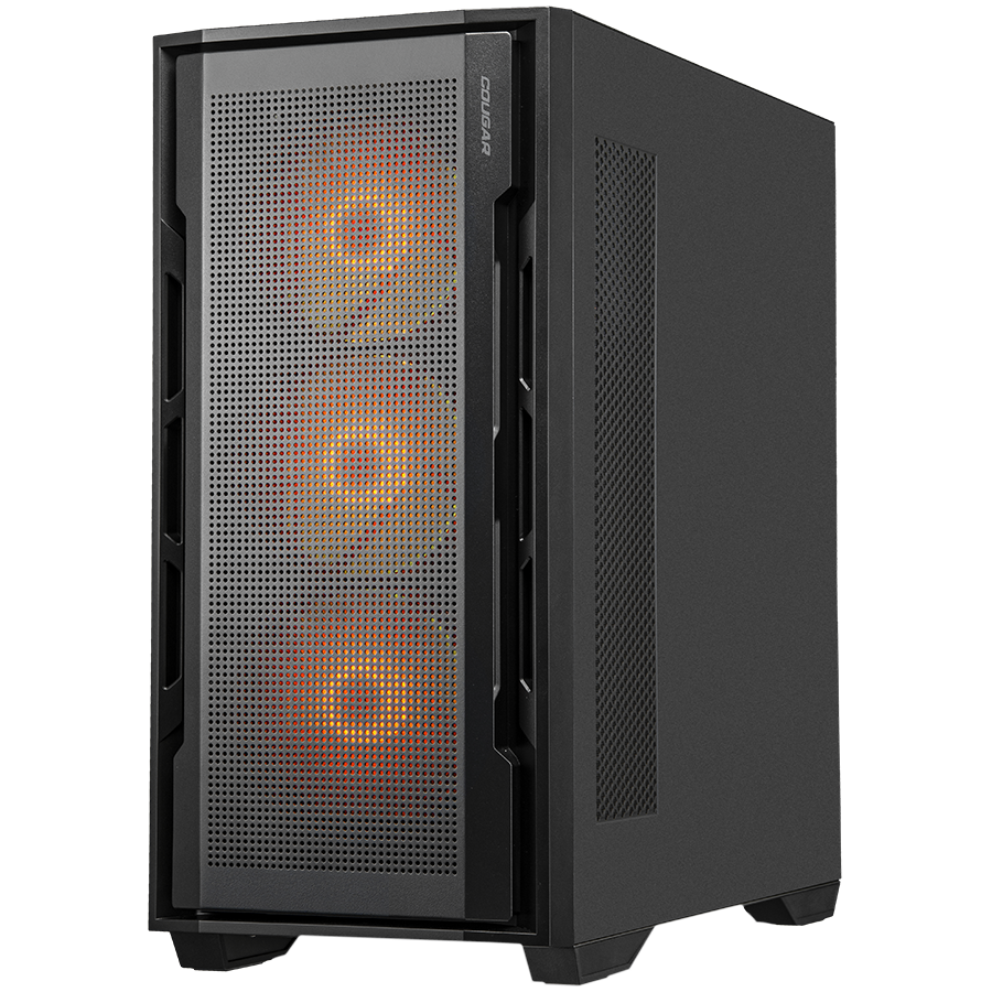COUGAR Obudowa Uniface RGB , Midi Tower, Czarna