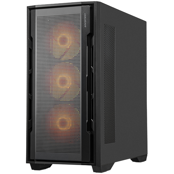 COUGAR Obudowa Uniface RGB , Midi Tower, Czarna