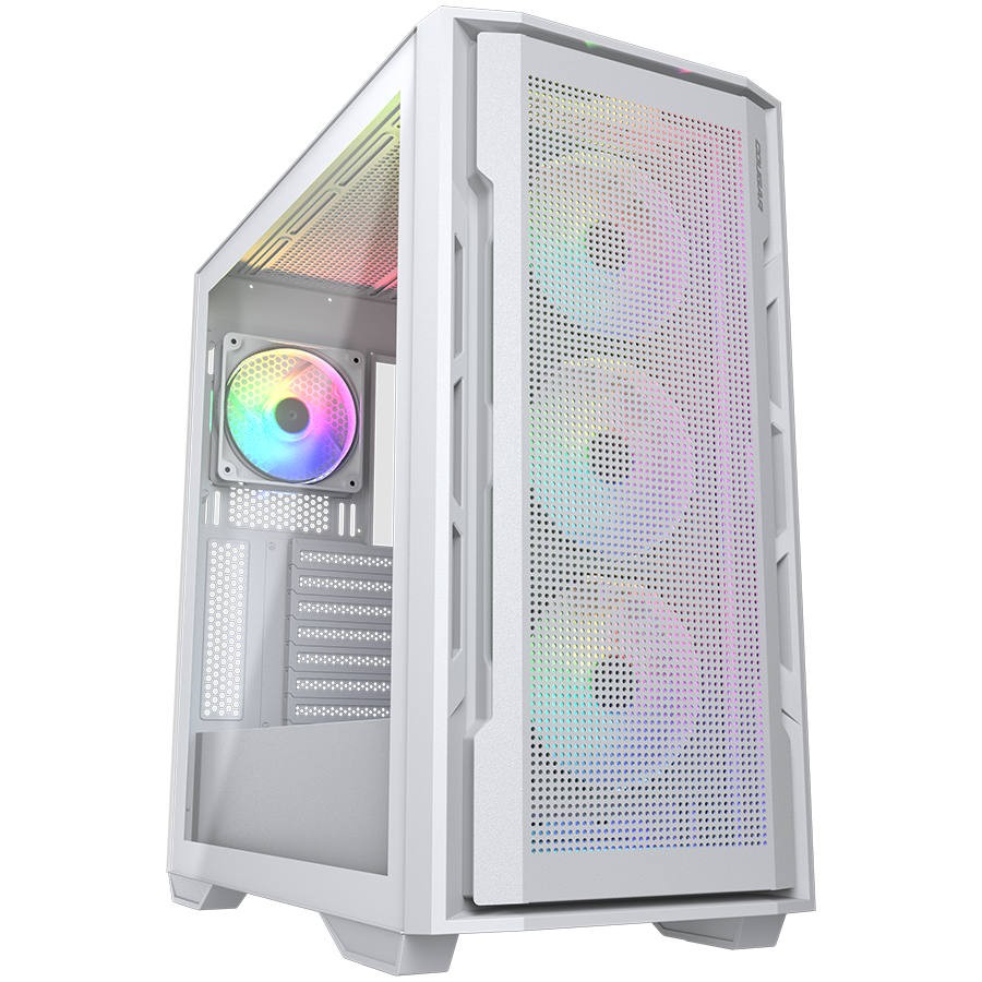 COUGAR Obudowa Uniface RGB White, Midi Tower-1