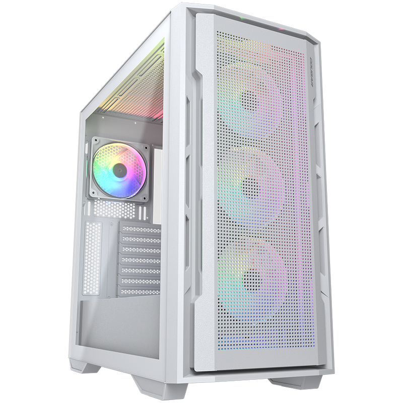 COUGAR Obudowa Uniface RGB White, Midi Tower-1