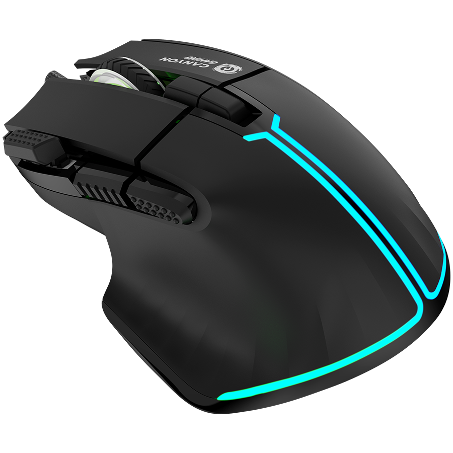 CANYON Mysz gamingowa Fortnax GM-636 RGB 9 Przyc. Przew. Czarna-2
