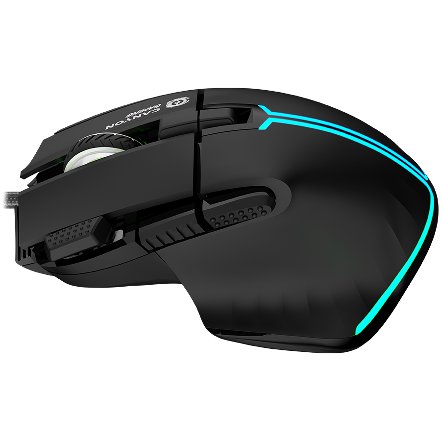 CANYON Mysz gamingowa Fortnax GM-636 RGB 9 Przyc. Przew. Czarna-5