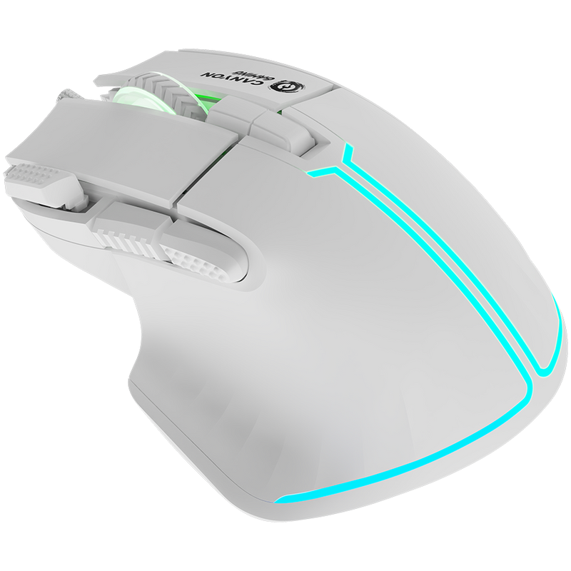 CANYON Mysz gamingowa Fortnax GM-636 RGB 9 Przyc. Przew. Biała-2