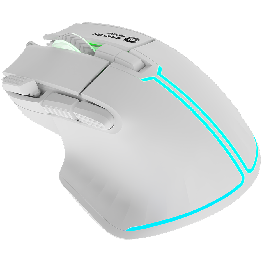 CANYON Mysz gamingowa Fortnax GM-636 RGB 9 Przyc. Przew. Biała-7