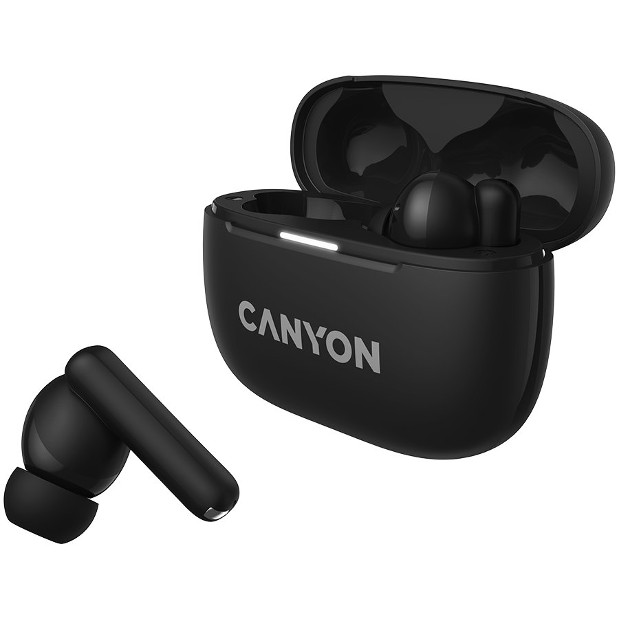 CANYON Słuchawki dokanałowe OnGo 10 ANC i ENC Czarne