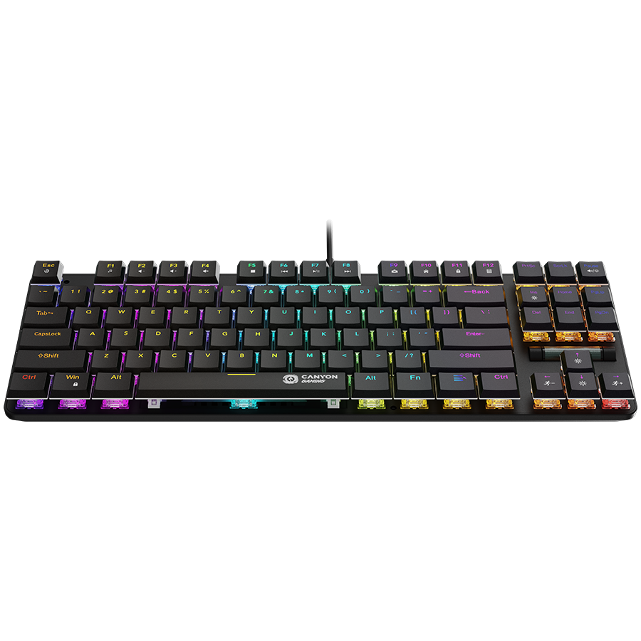 CANYON Klawiatura gamingowa Cometstrike TKL GK-50 Przew. Czarna
