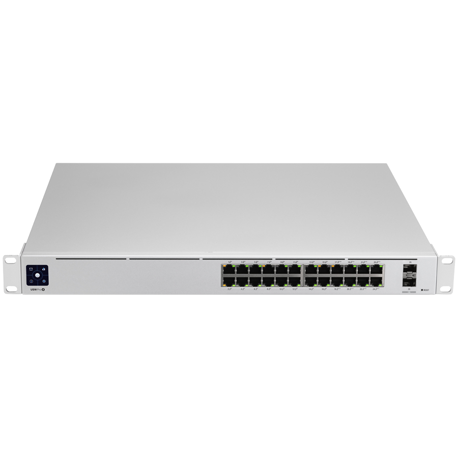 UBIQUITI UniFi Switch, 24 port, Layer3, (16) GbE PoE+, (8) GbE PoE++, (2) 10G SFP+,