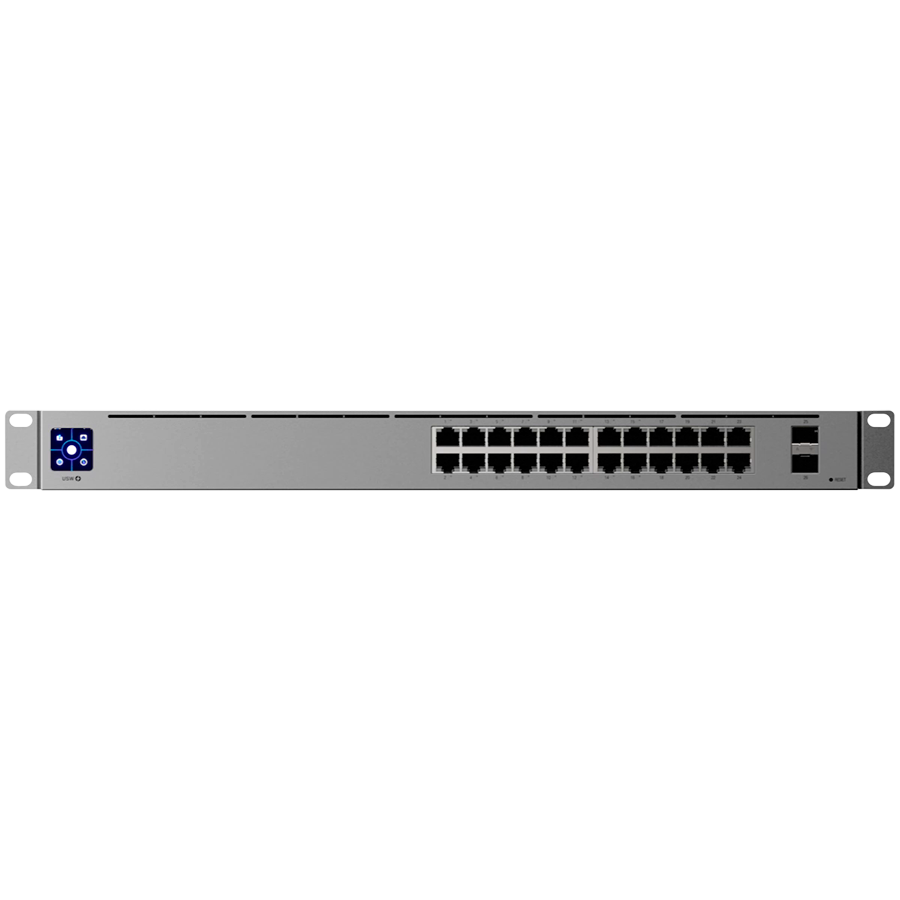 UBIQUITI UniFi Switch Pro Max, 24 port, Layer 3, (16) GbE PoE++, (8) 2.5 GbE PoE+, (2) 10G SFP+