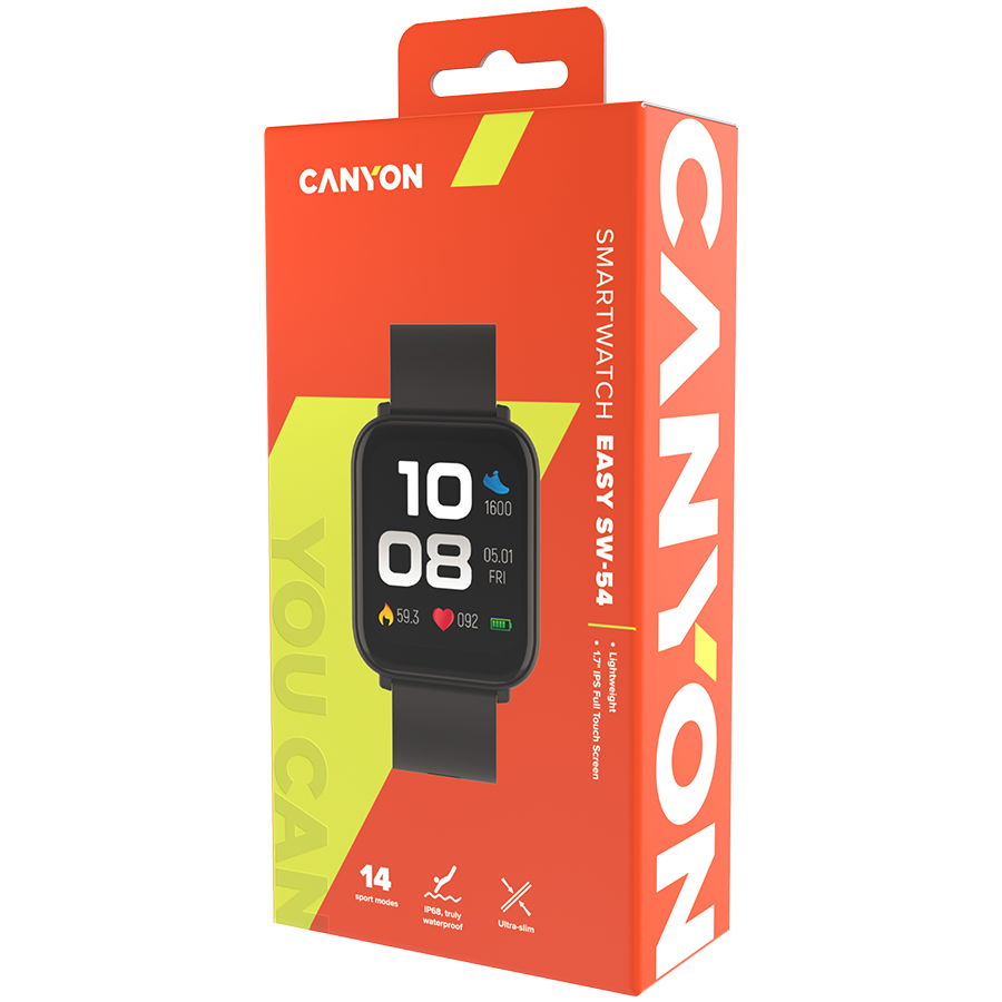 CANYON Smartwatch Easy SW-54 Czarny-4