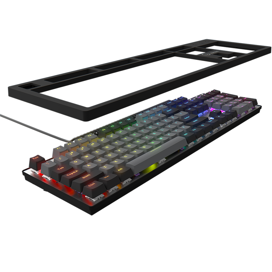 LORGAR Klawiatura Gamingowa Azar 514, przewodowa, RGB, Czarna-6