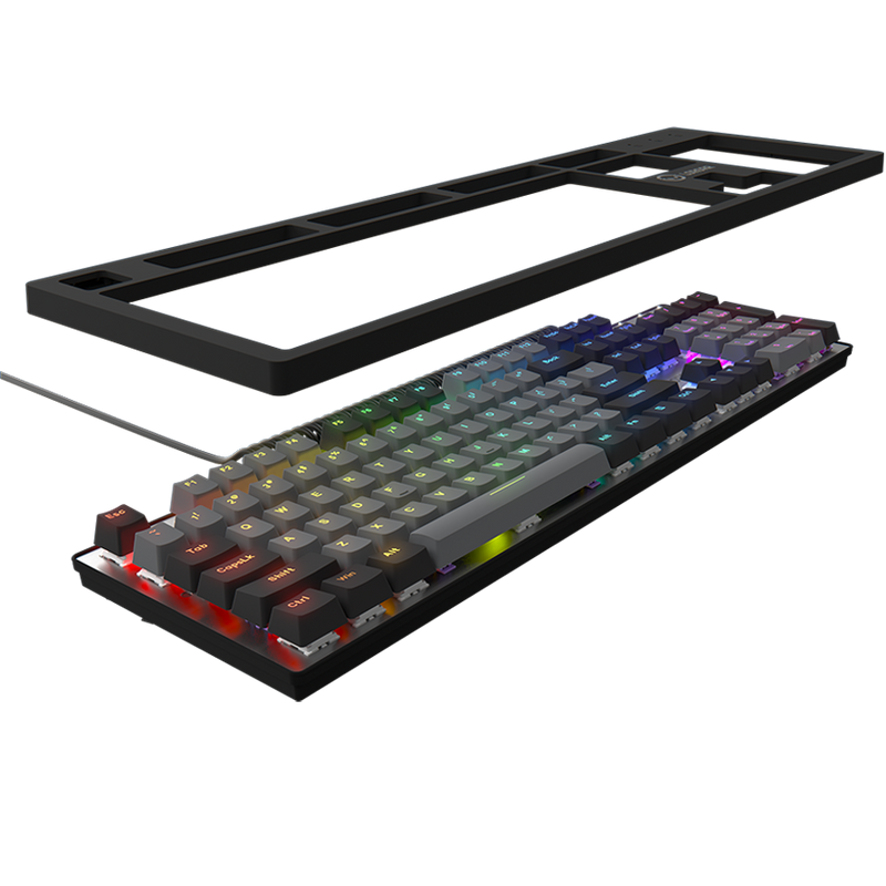 LORGAR Klawiatura Gamingowa Azar 514, przewodowa, RGB, Czarna-6
