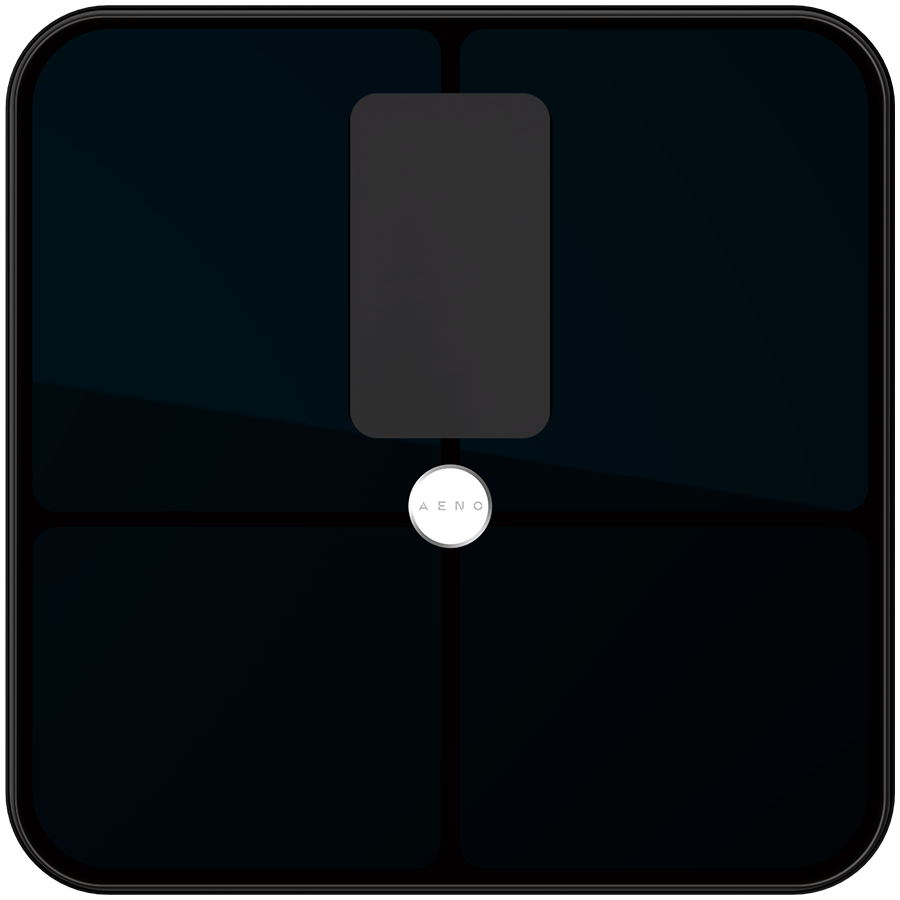 AENO BS2S Waga łazienkowa Smart 16 wskaźników ciała do 180 kg Czarna-9