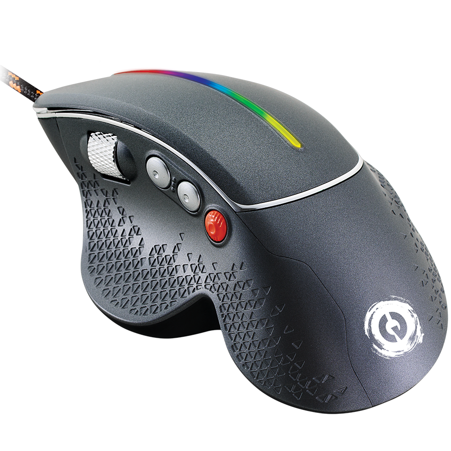 CANYON Mysz gamingowa Apstar GM-12 RGB 6 Przyc. Przew. Ciemnoszara