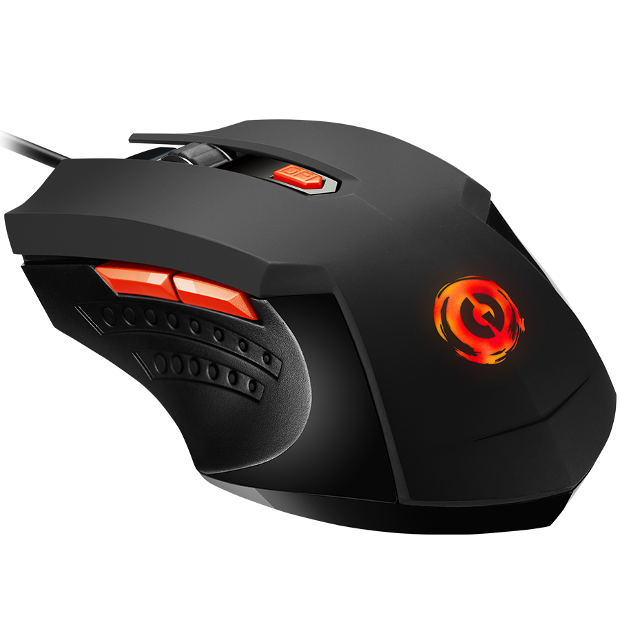 CANYON Mysz gamingowa Star Raider GM-1 RGB 6 Przyc. Przew. Czarna