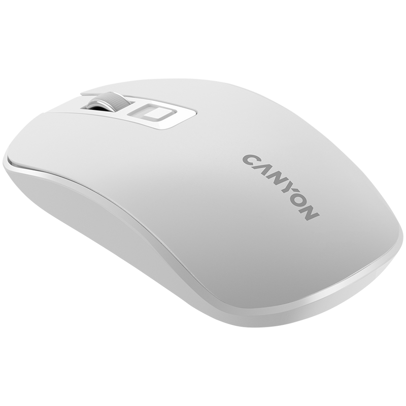 CANYON Mysz bezprzewodowa MW-18 Akumulator Perłowa Biała-4