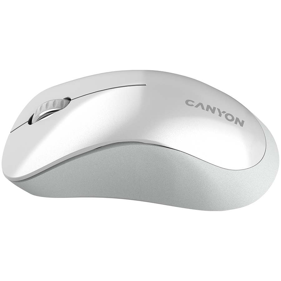 CANYON Mysz bezprzewodowa MW-11 Biało - Szara