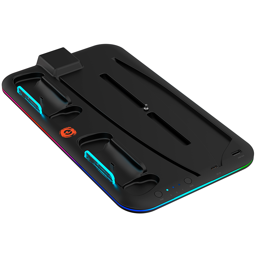 CANYON Podstawka CS-5 RGB PS5 Ładowanie + Chłodzenie Czarna