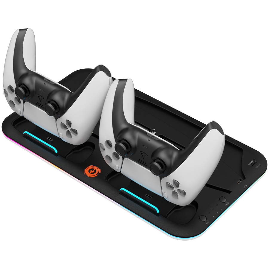 CANYON Podstawka CS-5 RGB PS5 Ładowanie + Chłodzenie Czarna