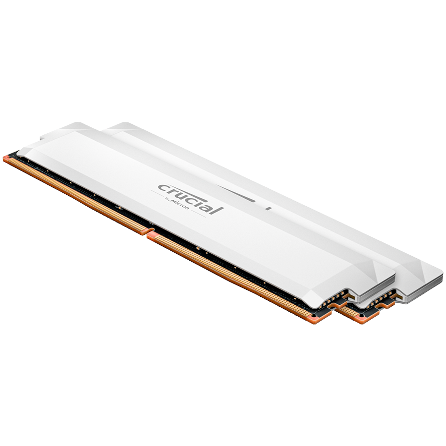 CRUCIAL PRO 32GB (2x16GB) UDIMM DDR5 6000 White Overclocking-1