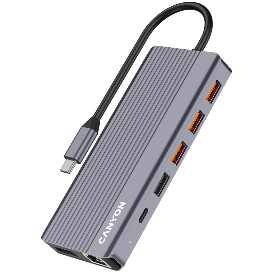 CANYON HUB DS-16 13 w 1 4k USB-C Szary