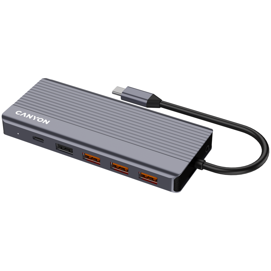 CANYON HUB DS-16 13 w 1 4k USB-C Szary