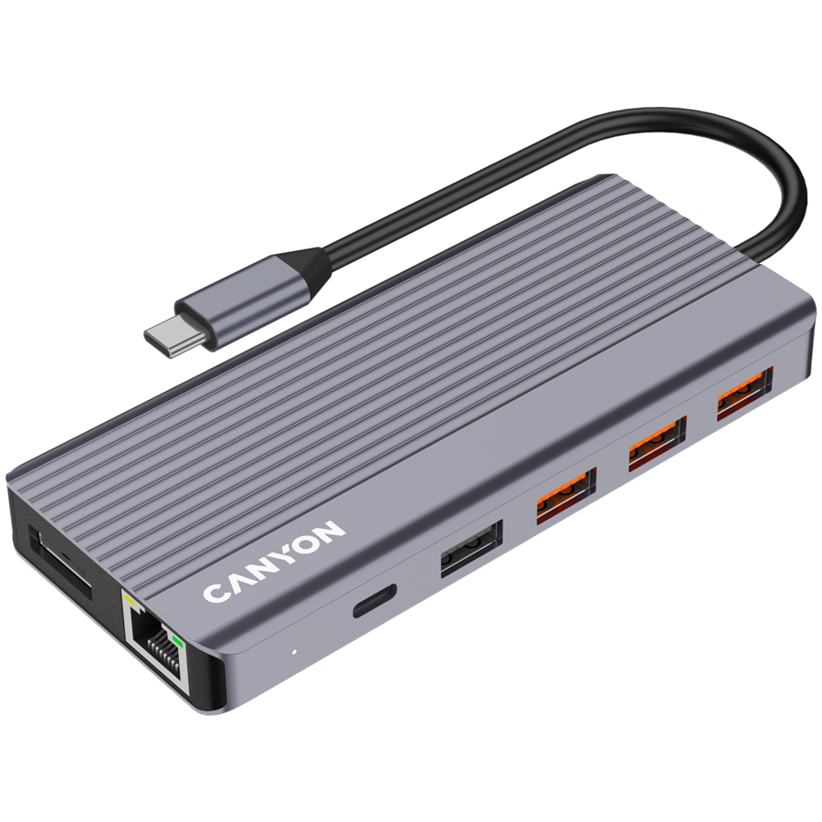 CANYON HUB DS-16 13 w 1 4k USB-C Szary