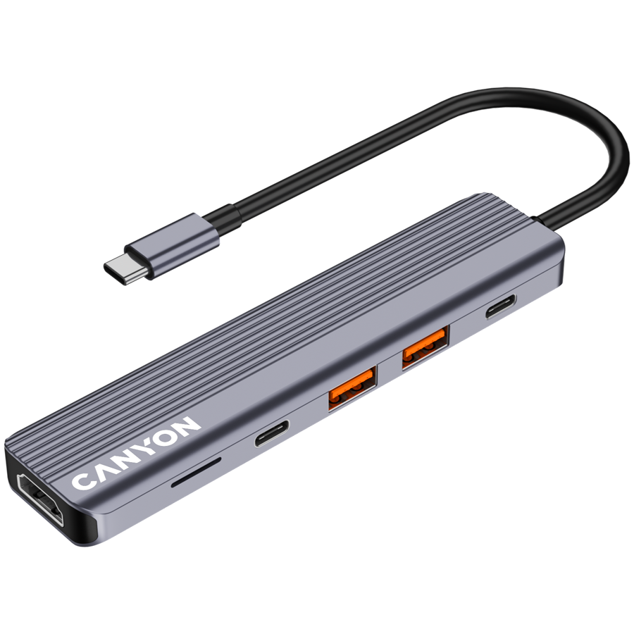 CANYON HUB DS-17 6 w 1 4k USB-C Szary-10